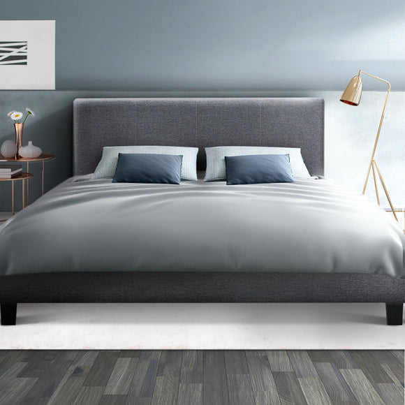 Artiss Neo Bed Frame Fabric - Grey Double