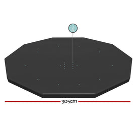 Bestway Pool Cover Fits 3.05m Round Above Ground Swimming Pool PVC Blanket - 0