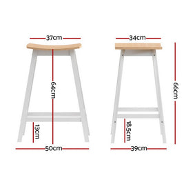 Artiss 4x Bar Stools Wooden Chairs Oak - 0