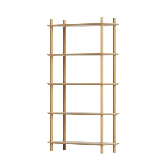 Artiss Bookshelf 5 Tiers Bookcase Display Shelves Wooden Storage Stand Rack Pine