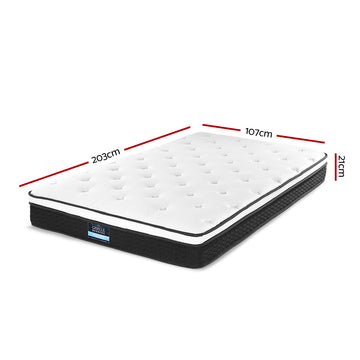 Giselle Bedding 21cm Mattress Euro Top King Single - 0