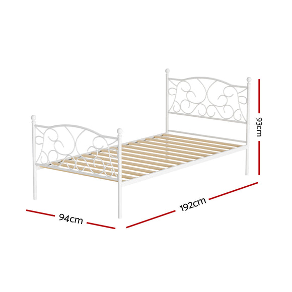 Artiss Bed Frame Single Size Metal Bed Frame GROA