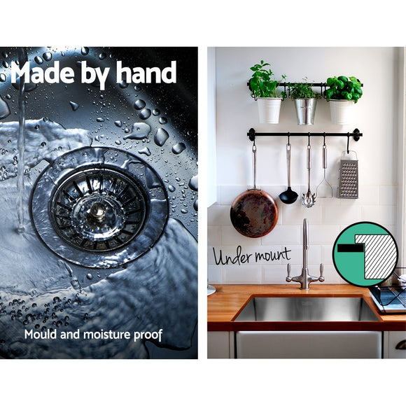 Cefito Kitchen Sink 53X50CM Stainless Steel Basin Single Bowl Silver