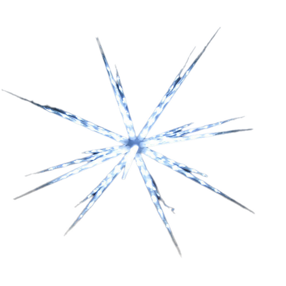 Samland 160 Led Blast Ice Star Ball Christmas Light Decoration White