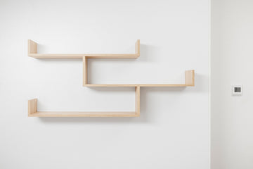 ZURICH MULTI LEVEL SHELF KIT (OAK) - 0