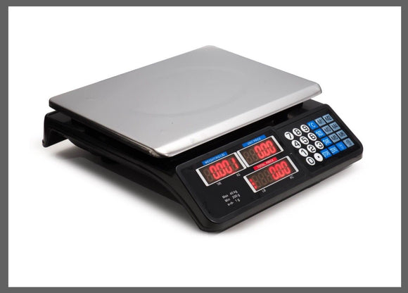 Digital Kitchen Scale 40kg 1g Increment Electronic Black