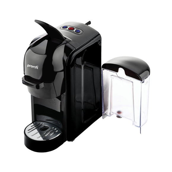 Pronti HomeMaid 3-in-1 Coffee Machine Multi-Capsule Pods and Ground Coffee Nespresso & Caffitaly Compatible CM-511HM