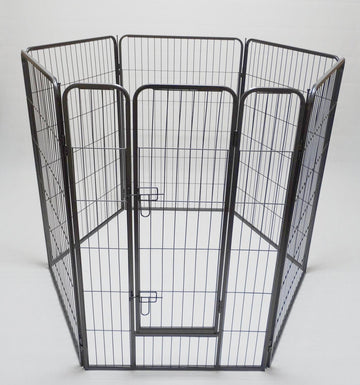 YES4PETS 6 Panel 120 cm Heavy Duty Pet Dog Cat Rabbit Playpen Fence With Cover - 0
