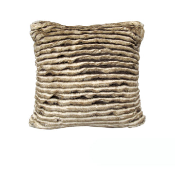 Rapee Bobcat Faux Fur Cushion Cover - Sand 45 x 45 cm