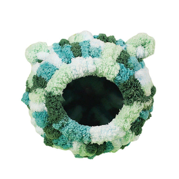 Hanging Warm Cotton Nest Hammock Cozy Bed for Parrots and Other Bird Species - Pink