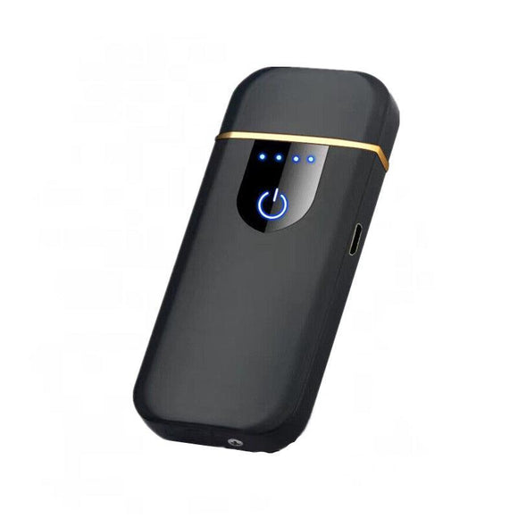 Arc Rechargeable Windproof Flameless Electronic Metal Lighter Usb Lighters Au - Blue