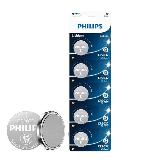 5-20Pcs Philips Cr1220 Cr1616 Cr1620 Cr1632 Cr2016 Cr2025 Cr2032 Button Battery - CR2016-20PCS