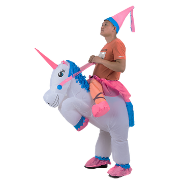 UNICORN Fancy Dress Inflatable Suit -Fan Operated Costume