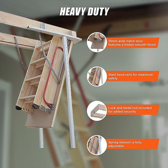 Attic Loft Ladder - 2200mm to 2700mm
