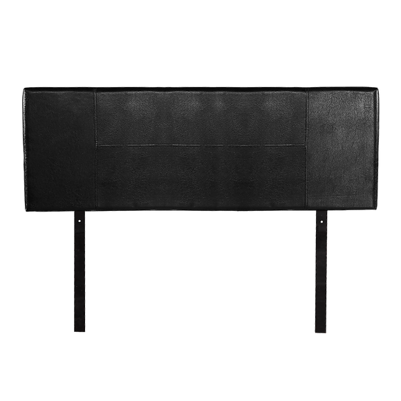 PU Leather Queen Bed Headboard Bedhead - Black