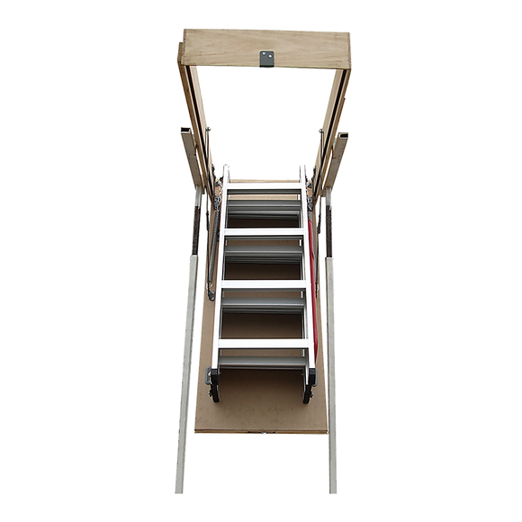 Deluxe Aluminium Attic Loft Ladder - 2700mm to 3050mm