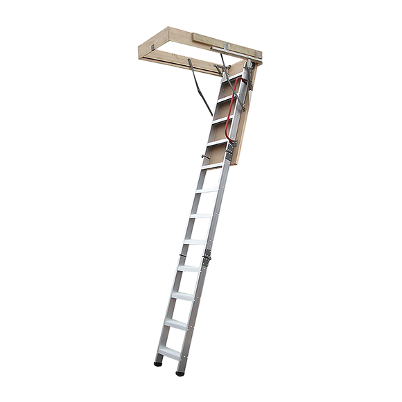 Deluxe Aluminium Attic Loft Ladder - 2700mm to 3050mm