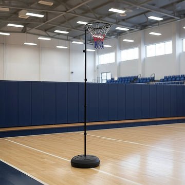 Netball Ring with Stand Portable Pole Height Adjustable - 0