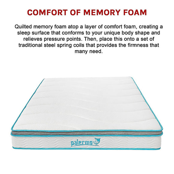 Double 20cm Hybrid Mattress – Memory Foam and Innerspring Support