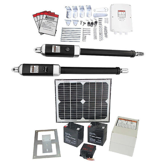 1000KG 10W Solar Double Swing Auto Motor Remote Gate Opener