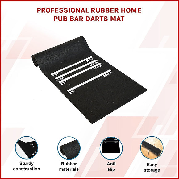 Professional Rubber Home Pub Bar Darts Mat