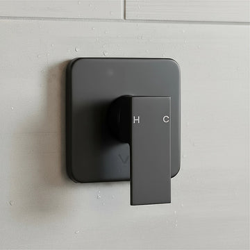 Shower Bath Mixer Tap Bathroom WATERMARK Approved - Electroplated Matte Black - 0