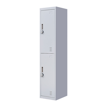 2-Door Vertical Locker for Office Gym Shed School Home Storage