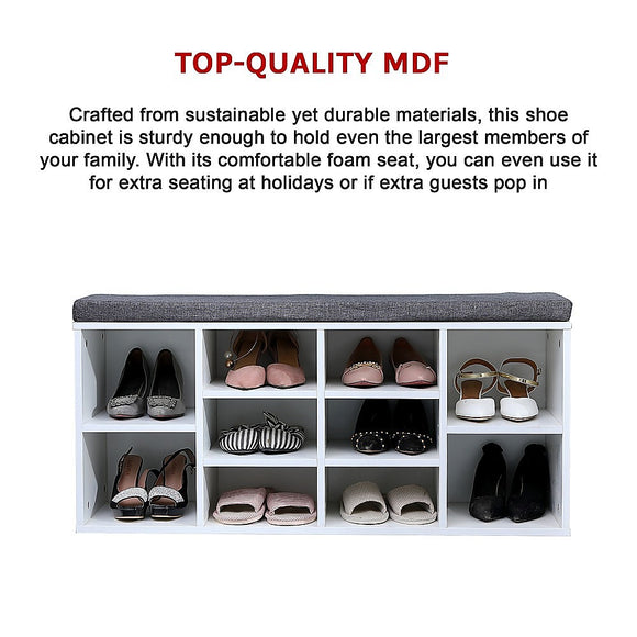 Shoe Cabinet Bench Shoes Storage Rack Organiser Wooden Shelf Cupboard Box