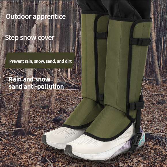 Outdoor Anti-Snake Bite Leg Guards - Hiking Camping Knee Protectors, Snow Shoe Covers, Leg Sleeves, khaki