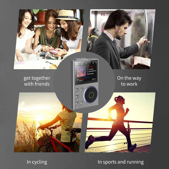 Portable Hi-Res Digital Audio Player - DSD, Dual DAC, Bluetooth 5.0, Expandable Storage(BLACK 16GB + 16GB)