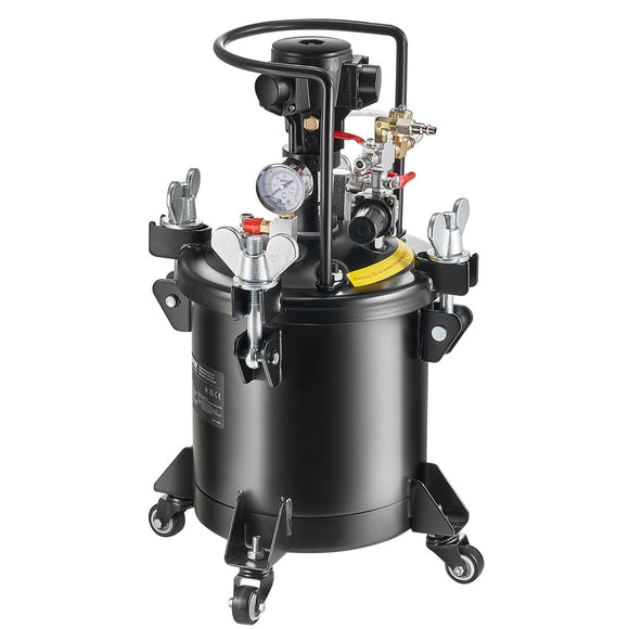 VEVOR Spray Paint Pressure Pot Tank 10 L/2.5 gal Fully Automatic Stirring 70 psi