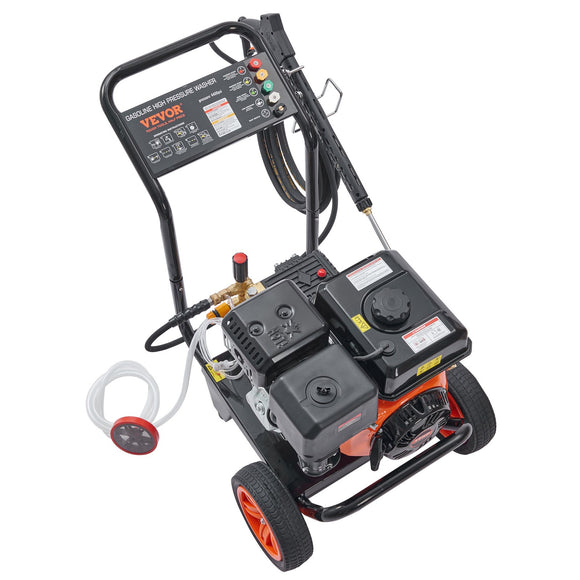 VEVOR Gas Pressure Washer Gas Powered Washer 4400 PSI 4.0 GPM 390cc 5 Nozzles