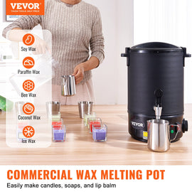 VEVOR Wax Melter for Candle Making 6.5Liter Electric Pot Commercial or Home Use - 0