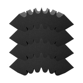 VEVOR Acoustic Foam Panels 4 Pack 16.5 x 6.3 x 12 in Adhesive for Wall Ceiling