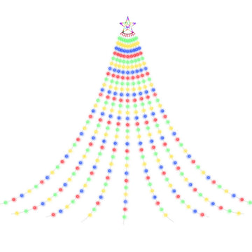 Jingle Jollys 3.8M Christmas Lights Waterfall String Light 340 LED