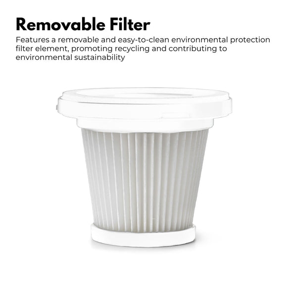 MIRAKLASS 45000RPM 7.8V Rechargeable Cordless Air Duster and Car Vacuum Cleaner with Charging Base (Navy Blue)