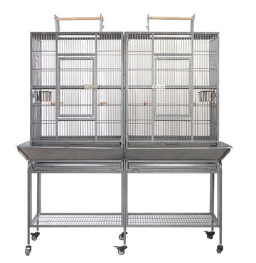 YES4PETS XL 184 cm Bird Cage Pet Parrot Aviary  Perch Castor Wheel Removable Divider - 0
