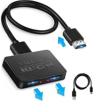 1 In 2 Out 4K HDMI Splitter for Dual Monitors - RnR Galore