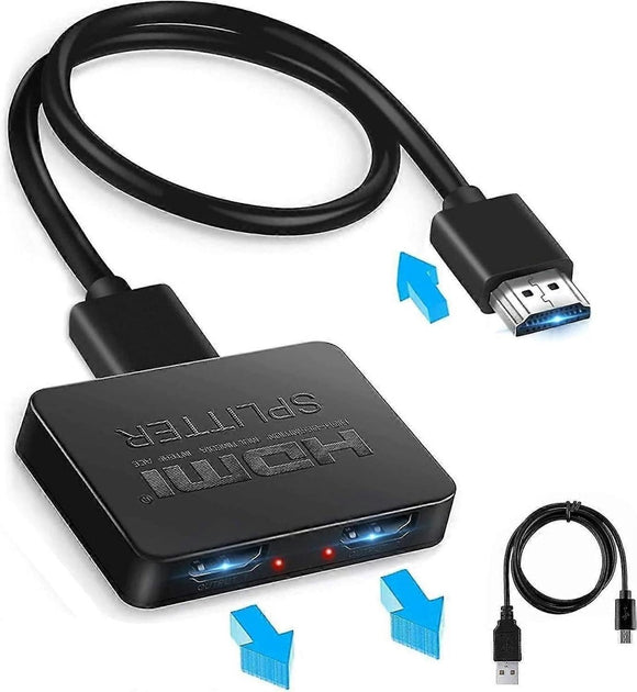 1 In 2 Out 4K HDMI Splitter for Dual Monitors - RnR Galore