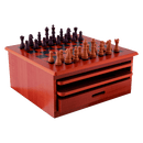10 in 1 Wooden Chess Board Games Slide Out Checkers House Unit Set - RnR Galore