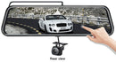 10 - Inch Dual Lens Dash Cam Mirror - 1080P FHD Touch Screen Car DVR with Rear Camera, Night Vision & G - Sensor(black) - RnR Galore