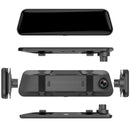 10 - Inch Dual Lens Dash Cam Mirror - 1080P FHD Touch Screen Car DVR with Rear Camera, Night Vision & G - Sensor(black) - RnR Galore