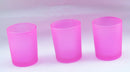 10 Pack Pink Frosted Glass Votive Tealight Candle Holders House Party Centerpiece Xmas Wedding Decor Glass Candlestick Party Decorations Bridal Valentines Event - RnR Galore