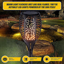 10 Pack Solar Torch Lights 96 LED Flickering Lighting Dancing Flame Garden Lamp - RnR Galore