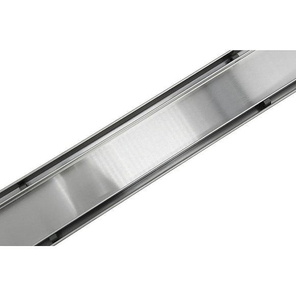 1000mm Tile Insert Bathroom Shower Stainless Steel Grate Drain w/Centre outlet Floor Waste - RnR Galore