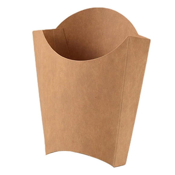100pcs Kraft Paper Popcorn Box Folding Baking Box Party Snack Treat Container - 11.6x9.1cm - RnR Galore