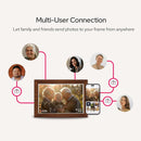 10.1 Inch Digital Picture Frame - 1280 * 800 HD WiFi Enabled with Load from Phone Capability, 32GB Memory Touch Screen Photo Display Brown - RnR Galore