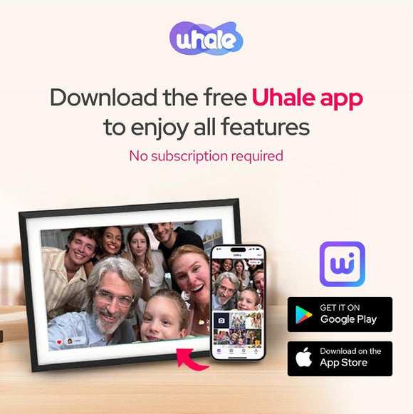 10.1 Inch Digital Picture Frame - 1280 * 800 HD WiFi Enabled with Load from Phone Capability, 32GB Memory Touch Screen Photo Display Brown - RnR Galore