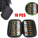 10/16PCS Fishing Lure Spinners Baits Spoon Set with Tackle Bag Trout Bass Tackle - A(16PCS) - RnR Galore