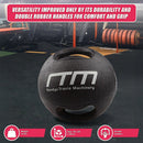 10kg Double - Handled Rubber Medicine Core Ball - RnR Galore